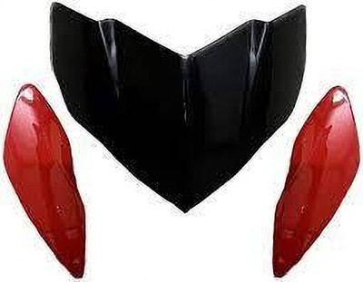 tawarentreprise Front Headlight Visor For Pulsar 135 (Sport Red) Bike Headlight Visor