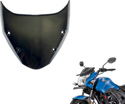 ALPHABET CB Unicorn 160 Visor Glass | Bike Windscreen | Headlight Cover | Stylish Bike Headlight Visor