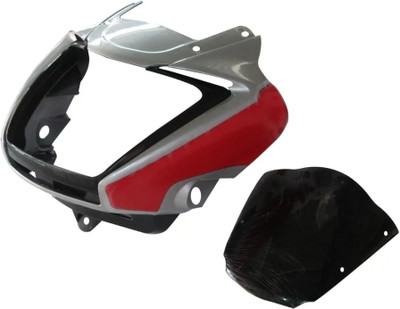 Jinvaani I smart silver red visor Bike Headlight Visor
