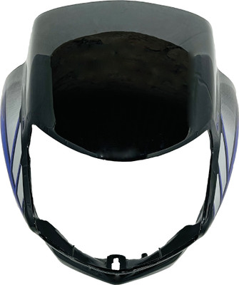 SHREE HF DELUX BLACK BLUE Bike Headlight Visor