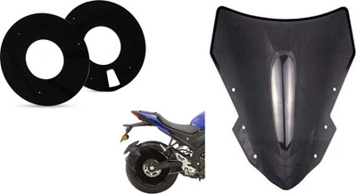 acube mart universal bike visor with Acrylic WHEEL DISC cover for 17inch wheel, black 17A-1 Bike Headlight Visor