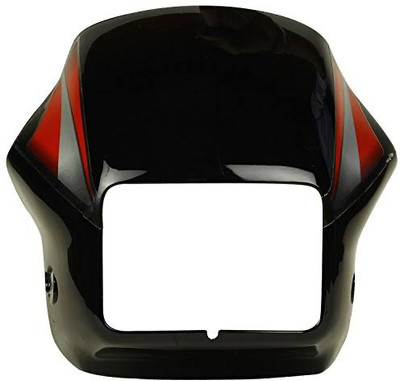 SHREE Splendor black red headlight visor Bike Headlight Visor