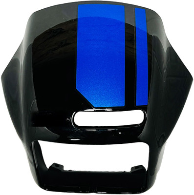 SP Shree Premium Splendor led black Blue Bike Headlight Visor