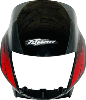 Shri Passion Plus Black Red Bike Headlight Visor