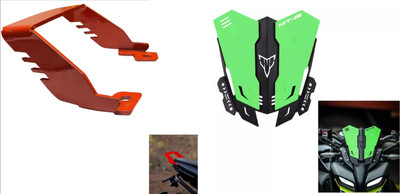 acube mart mt 15 CNC double color visor black light green with Grab Rail For MT 15 red Bike Headlight Visor