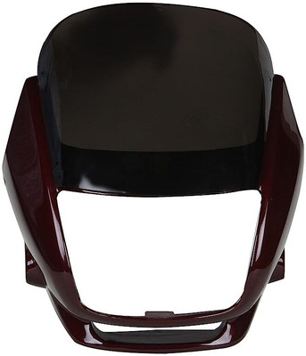 plutoauto Headlight Visor Compatible for Bike Super - Splendour With Glass (Dark Red). Bike Headlight Visor