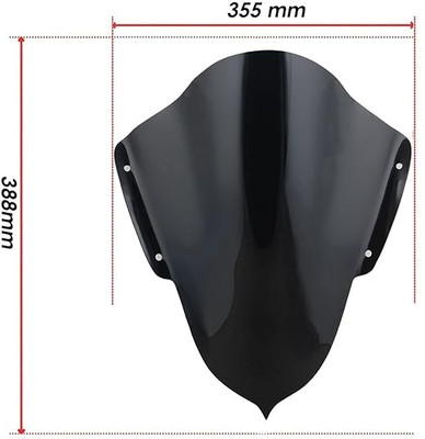 MODAROCK RV-08 Windshield Visor for R15 Bike Headlight Visor
