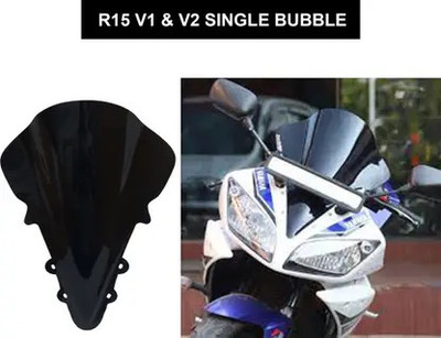 FAVOURITE RIDERS R15 V1 & V2 SINGLE BUBBLE Bike Headlight Visor