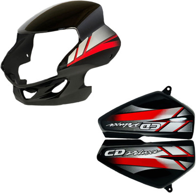 Shree Premium CD BLACK BLUE Bike Headlight Visor