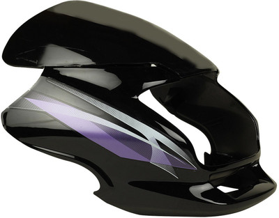 ARPIT ENTREPRISE HEADLIGHT VISOR FOR SUPER SPLENDOR NM (BLACK/PURPLE) Bike Headlight Visor