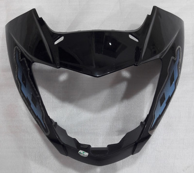 Sai VISOR GLAMOUR NEW T.4 BLACK BLUE STICKER Bike Headlight Visor