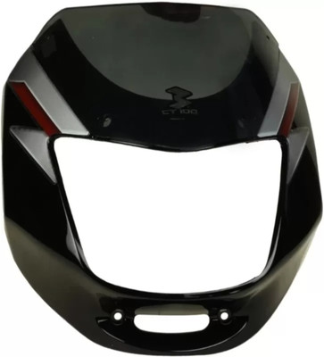 Jinvaani CT 100 black red visor Bike Headlight Visor