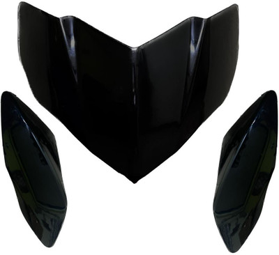 ARPIT ENTREPRISE Front headlight visor for pulsar 135-sport black Bike Headlight Visor