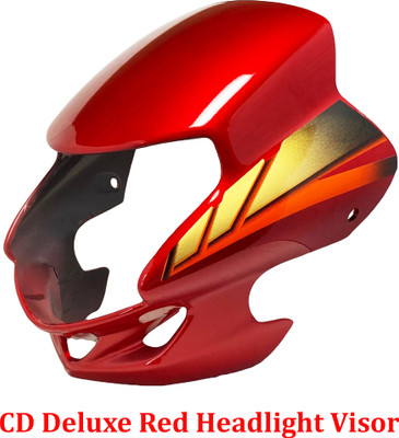 SHREE CD Deluxe RED Bike Headlight Visor