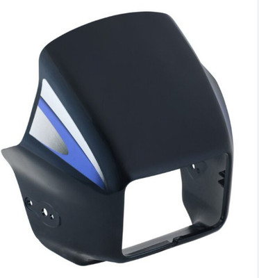 SHREE SPLENDOR BLACK/BLUE VISOR Bike Headlight Visor