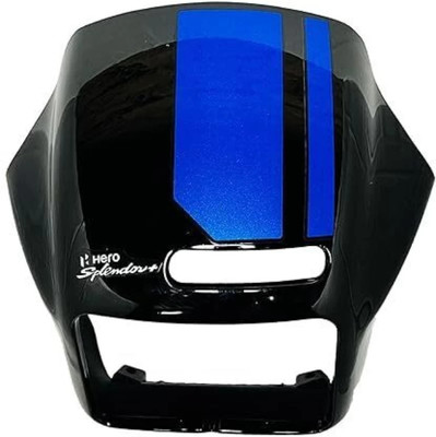 Jinvaani Splendor LED black blue visor Bike Headlight Visor