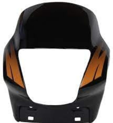 Jinvaani Passion plus black orange visor Bike Headlight Visor