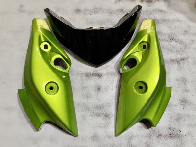 A.A.I FZS Version 1 V1 Green Bike Headlight Visor