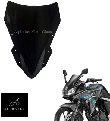 ALPHABET Universal Headlight Visor Glass | Fazer New Visor Glass | Windshield| Windscreen Bike Headlight Visor