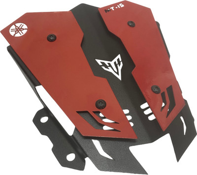 Dhe Best Metal Visor/Wind Deflectors Red For Yamaha MT-15 Bike Headlight Visor