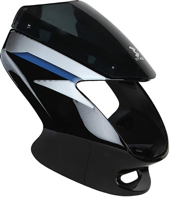 plutoauto Headlight Visor For CT-100 Deluxe (Black and Blue) Bike Headlight Visor