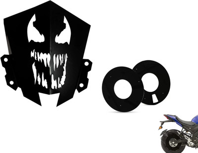 acube mart mt 15 CNC short visor monster with Acrylic WHEEL DISC cover for 17inch wheel Bike Headlight Visor
