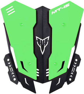 AccessoriZoid Green Front Head Light Protector For Yamaha MT-15/Heavy Metal For Yamaha MT-15 Bike Headlight Visor