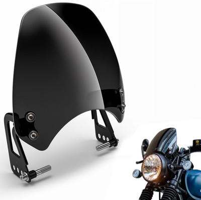 Y retail Hunter 350 Unbreakable Headlight Glass Visor | Windshield | Wind Deflector Bike Headlight Visor