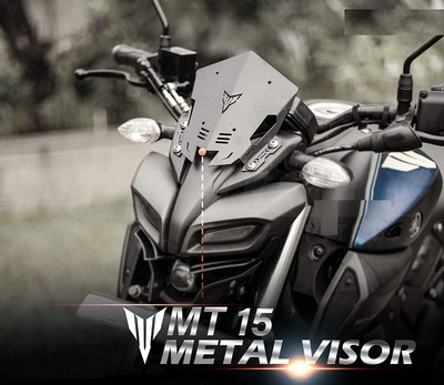 SGTB Heavy Metal Visor for MT 15 Bike Headlight Visor