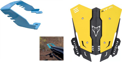acube mart mt15 CNC short double color visor black yellow with Grab Rail For MT 15 blue Bike Headlight Visor