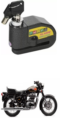 PRTEK Royal Enfield ALARAM BIKE DISC LOCK_UYH_02 Disc Lock(Black)