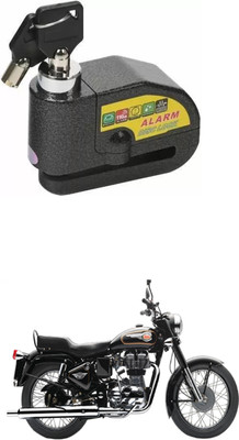 PRTEK Royal Enfield ALARAM BIKE DISC LOCK_UYH_24 Disc Lock(Black)