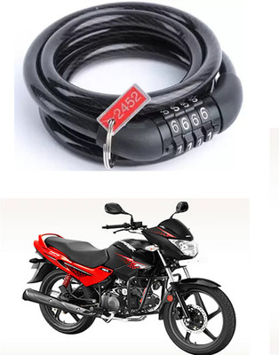 E-Shoppe Bike Number Smart Lock For Glamour Programmed FI Quick Release Lock(Black)