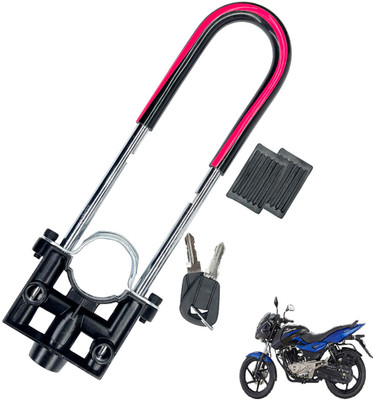 Generox Security Lock for Pulsar 150 Heavy Duty Red and Black Pulsar 150 U Lock(Black, Red)
