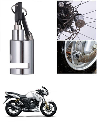 Znee Smart Heavy Duty Disc Brake Lock Anti Theft Stainless Steel 7mm Pin Wheel Locking Lock for Bike and Motorcycle (Chrome)_Disk_Round_Lock_For TVS Apache RTR 180 Disc Lock(Silver) Znee Smart Heavy Duty Disc Brake Lock Anti Theft Stainless Steel 7mm Pin Wheel Locking Lock for Bike and Motorcycle (Chrome)_Disk_Round_Lock_For TVS Apache RTR 180 Disc Lock(Silver)
