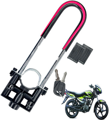 Generox Security Lock for Star Heavy Duty Red and Black Star U Lock(Black, Red)