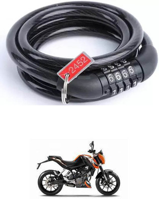 E-Shoppe Bike Number Smart Lock For Duke 200 Quick Release Lock, Wheel Lock(Black)