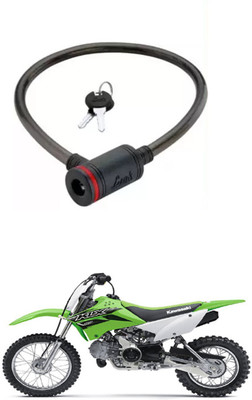 E-Shoppe Bike Cable Lock For KLX 110 Cable Lock(Black)
