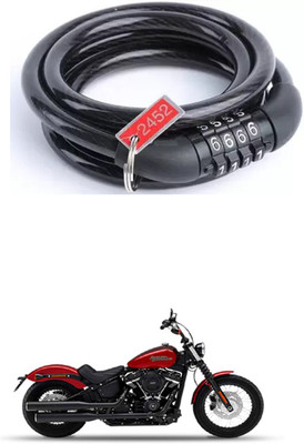 E-Shoppe Bike Number Smart Lock For Street Bob Quick Release Lock(Black)