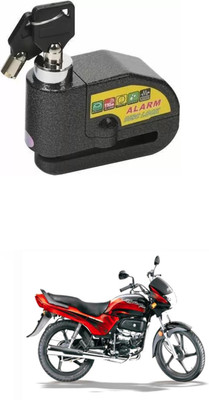 PRTEK Mahindra ALARAM BIKE DISC LOCK_UYH_118 Disc Lock(Black)