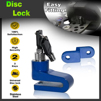 Naveeneha Disk Brake Lock for Bikes 0325 Disc Lock(Blue)