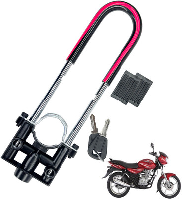 Generox Security Lock for Discover 125 DTS-i Heavy Duty Red and Black Discover 125 DTS-i U Lock(Black, Red)