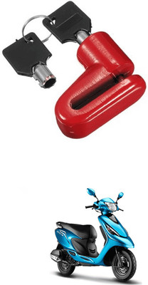 LOVMOTO Universal Heavy Duty Disc Brake Lock Anti Theft Security Lock Ze-st Universal Heavy Duty Disc Brake Lock Anti Theft Security Lock Ze-st Disc Lock(Red)