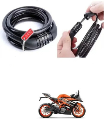 Naveeneha Lock-060BK Helmet safety Cable Cable Lock(Black)