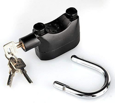 ZARRY Theft Siren Lock Anti Theft Alarm Security Motion Sensor Motorbike Lock with Keys, Theft Alarm Pad Lock(Black)