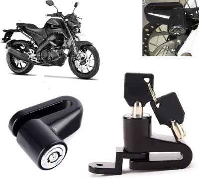 AUTO PEARL Anti Theft Heavy Duty Security Disc Lock for MT 15 Dsic Lock_799 Disc Lock(Black)