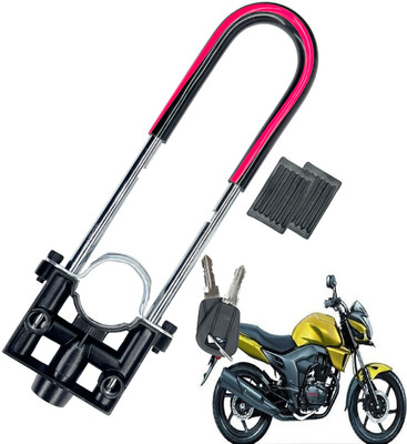 Generox Security Lock for CB Unicorn Dazzler Heavy Duty Red and Black CB Unicorn Dazzler U Lock(Black, Red)