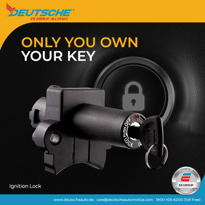 deutsche Ignition Lock For TVS Apache 160 RTR Fi/180 RTR (ABS/Disc Brake) (2016 Onwards) DEUS-0443DA Key Switch Lock(Black)