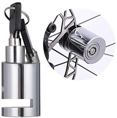Caronix Round Disc Lock Wheel Locking Security Lock Disc Lock(Steel)