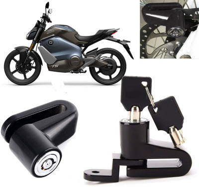 AUTO PEARL Anti Theft Heavy Duty Security Disc Lock for VXL BS6 Disc-Lock_750 Disc Lock(Black)